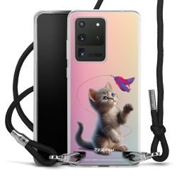 New Carry Case Transparent Stoff schwarz/silber