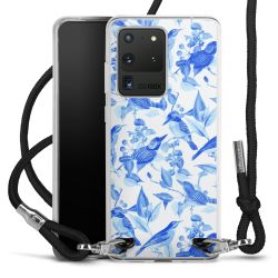 New Carry Case Transparent Stoff schwarz/silber