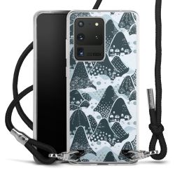 New Carry Case Transparent Stoff schwarz/silber