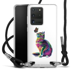 New Carry Case Transparent Stoff schwarz/silber