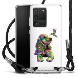 New Carry Case Transparent Stoff schwarz/silber