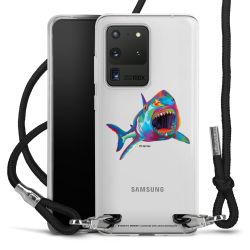 New Carry Case Transparent Stoff schwarz/silber