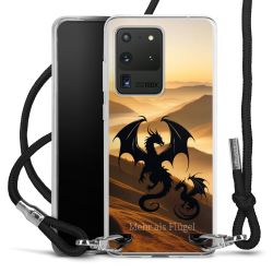 New Carry Case Transparent Stoff schwarz/silber