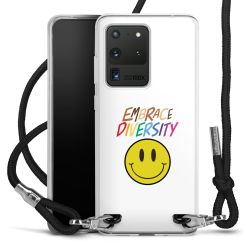 New Carry Case Transparent Stoff schwarz/silber