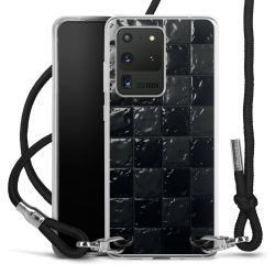 New Carry Case Transparent Stoff schwarz/silber