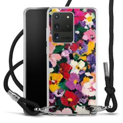 New Carry Case Transparent Stoff schwarz/silber