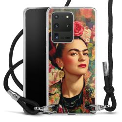 New Carry Case Transparent Stoff schwarz/silber