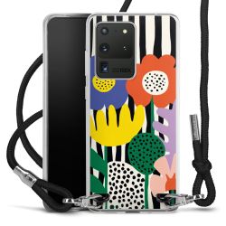 New Carry Case Transparent Stoff schwarz/silber