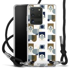 New Carry Case Transparent Stoff schwarz/silber