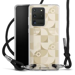 New Carry Case Transparent Stoff schwarz/silber