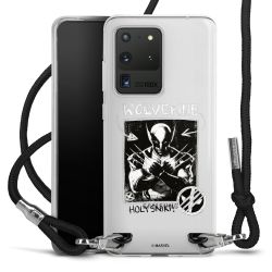 New Carry Case Transparent Stoff schwarz/silber