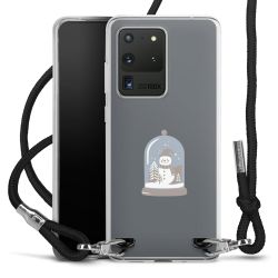 New Carry Case Transparent Stoff schwarz/silber