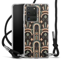 New Carry Case Transparent Stoff schwarz/silber