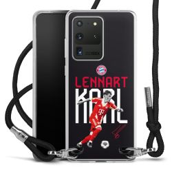 New Carry Case Transparent Stoff schwarz/silber