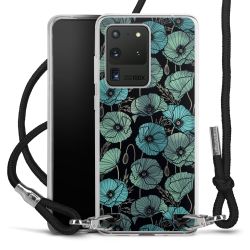 New Carry Case Transparent Stoff schwarz/silber