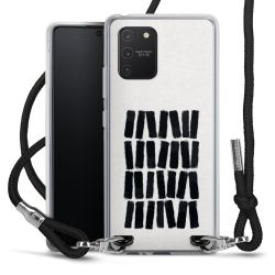 New Carry Case Transparent Stoff schwarz/silber