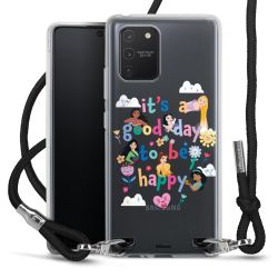 New Carry Case Transparent Stoff schwarz/silber