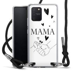 New Carry Case Transparent Stoff schwarz/silber