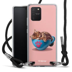 New Carry Case Transparent Stoff schwarz/silber