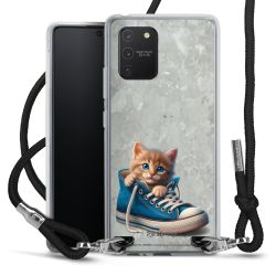 New Carry Case Transparent Stoff schwarz/silber