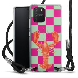 New Carry Case Transparent Stoff schwarz/silber