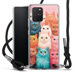 New Carry Case Transparent Stoff schwarz/silber