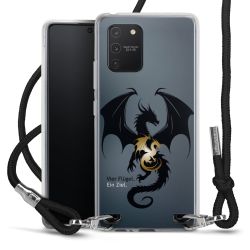 New Carry Case Transparent Stoff schwarz/silber