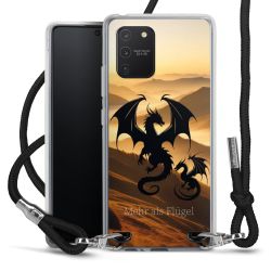 New Carry Case Transparent Stoff schwarz/silber