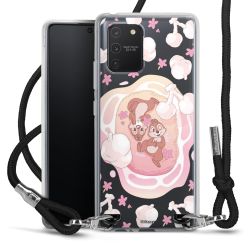 New Carry Case Transparent Stoff schwarz/silber