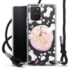 New Carry Case Transparent Stoff schwarz/silber