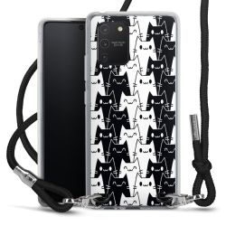 New Carry Case Transparent Stoff schwarz/silber