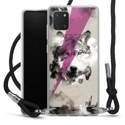 Carry Case Transparent Fabric black/silver