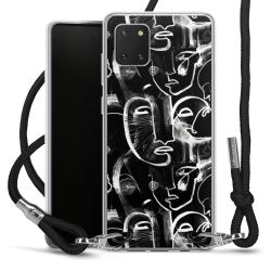 Carry Case Transparent Fabric black/silver