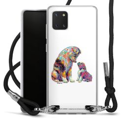 New Carry Case Transparent Stoff schwarz/silber