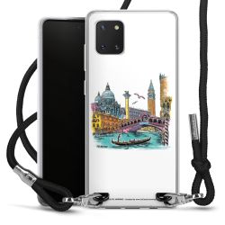 New Carry Case Transparent Stoff schwarz/silber