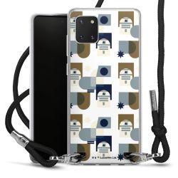 New Carry Case Transparent Stoff schwarz/silber