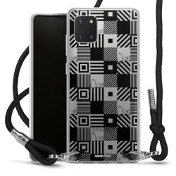 New Carry Case Transparent Stoff schwarz/silber