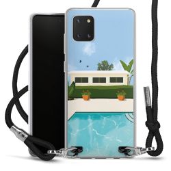 New Carry Case Transparent Stoff schwarz/silber