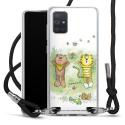 New Carry Case Transparent Stoff schwarz/silber