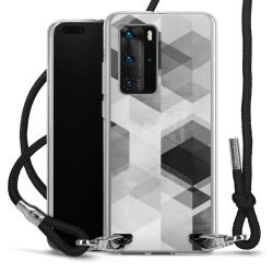 Carry Case Transparent Fabric black/silver