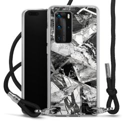 Carry Case Transparent Fabric black/silver