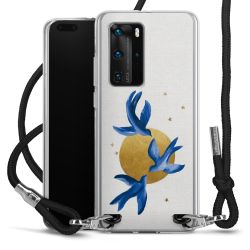 New Carry Case Transparent Stoff schwarz/silber