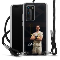 New Carry Case Transparent Stoff schwarz/silber