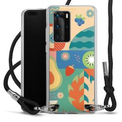 New Carry Case Transparent Stoff schwarz/silber