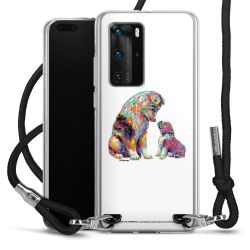 New Carry Case Transparent Stoff schwarz/silber