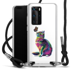 New Carry Case Transparent Stoff schwarz/silber