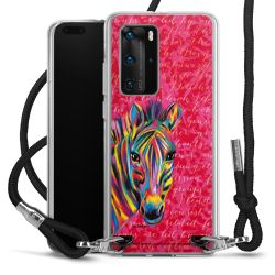 New Carry Case Transparent Stoff schwarz/silber