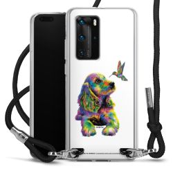 New Carry Case Transparent Stoff schwarz/silber