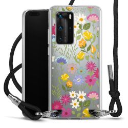 New Carry Case Transparent Stoff schwarz/silber