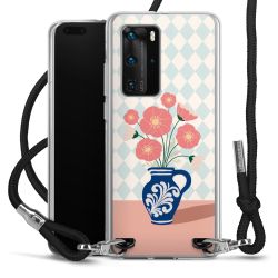 New Carry Case Transparent Stoff schwarz/silber